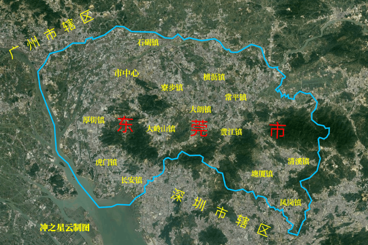 地级市东莞没有正式市辖区，人口却多达千万