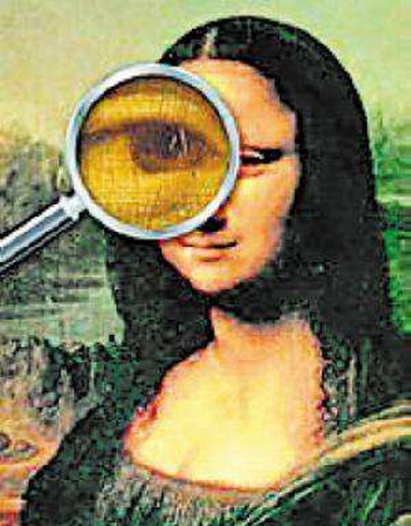 蒙娜丽莎的浅笑搁大400倍,揭秘蒙娜丽莎搁大后隐蔽的神秘