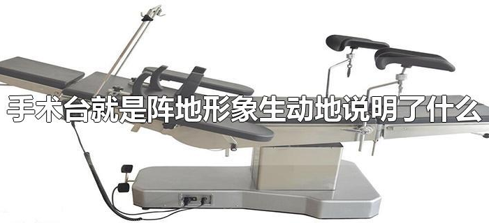 手术台就是阵地形象生动地说明了什么 手术台就是阵地形象生动地说明了什么