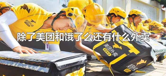 除了美团和饿了么还有什么外卖 除了美团和饿了么还有什么外卖