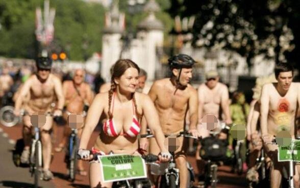 最无节操的节日,世界裸骑节(赤身骑行/倡仪绿色出行)