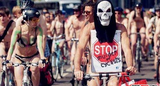 最无节操的节日,世界裸骑节(赤身骑行/倡仪绿色出行)