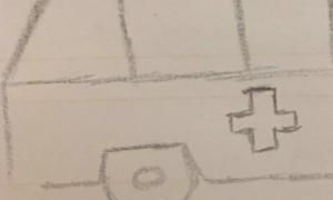 救护车的画法,救护车的简笔画怎么画步骤图?图6