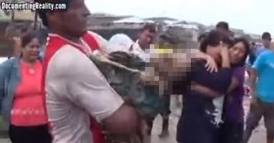 ​秘鲁食人鱼吃人实在案例 男孩被食人鱼啃成白骨实在照片