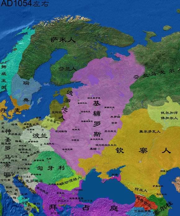 世界历史地图演变亚欧大陆（欧亚大陆中间地带的历史发展地图）(3)