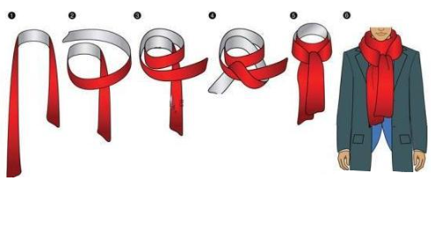 长条围巾的各种围法,冬季长围巾的各种围法图解视频图18