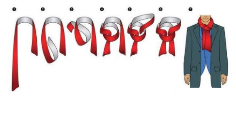 长条围巾的各种围法,冬季长围巾的各种围法图解视频图17