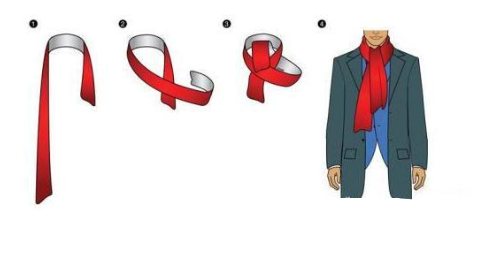 长条围巾的各种围法,冬季长围巾的各种围法图解视频图13