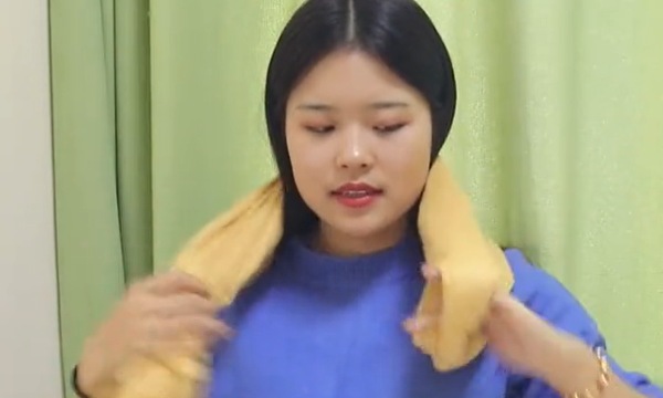 长条围巾的各种围法,冬季长围巾的各种围法图解视频图6