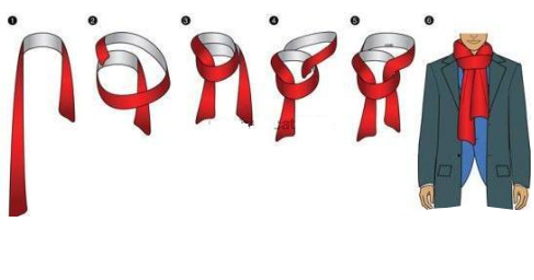 长条围巾的各种围法,冬季长围巾的各种围法图解视频图19