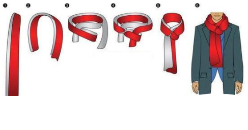 长条围巾的各种围法,冬季长围巾的各种围法图解视频图21