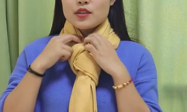 长条围巾的各种围法,冬季长围巾的各种围法图解视频图10