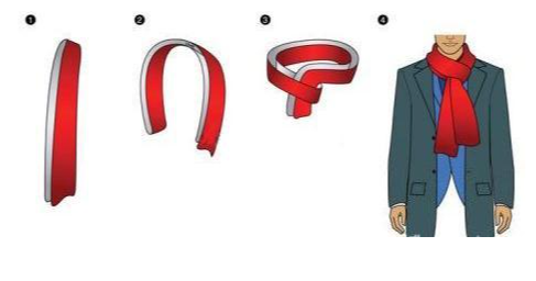 长条围巾的各种围法,冬季长围巾的各种围法图解视频图16