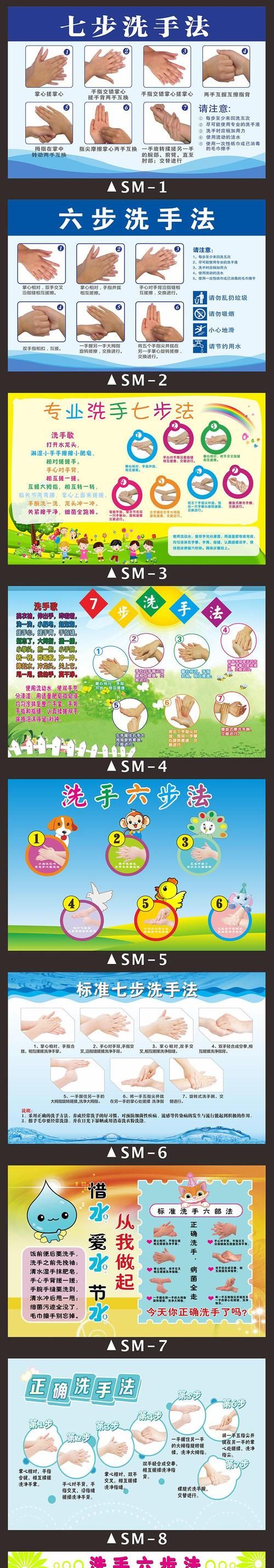 儿童7步洗手法顺口溜