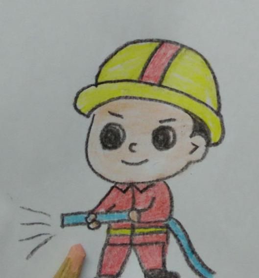 消防员简笔画,消防员叔叔简笔画?图3