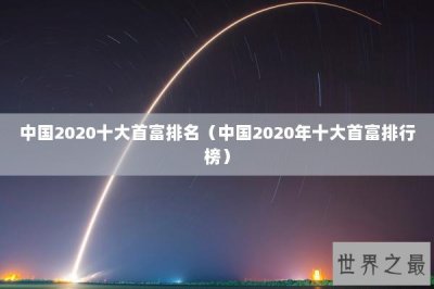 ​中国2020十大首富排名（中国2020年十大首富排行榜）