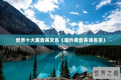 ​世界十大美食英文名（国外美食英语名字）