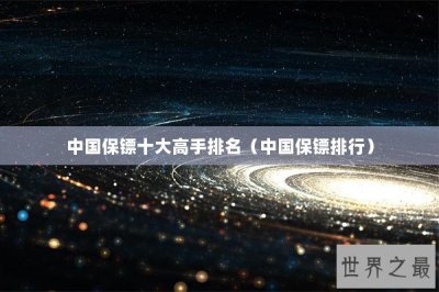 ​中国保镖十大高手排名（中国保镖排行）