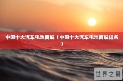 ​中国十大汽车电池商城（中国十大汽车电池商城排名）