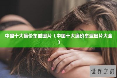 ​中国十大廉价车型图片（中国十大廉价车型图片大全）