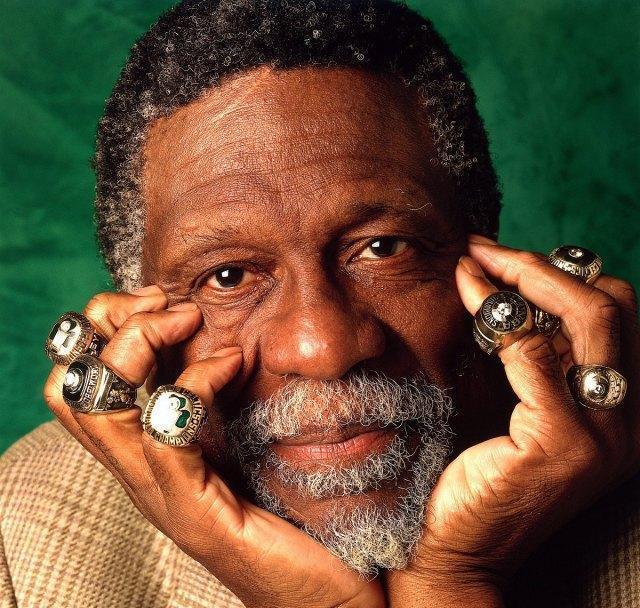 NBA总冠军戒指最多的5人！拉塞尔仅排第3，第1狂拿16个总冠军