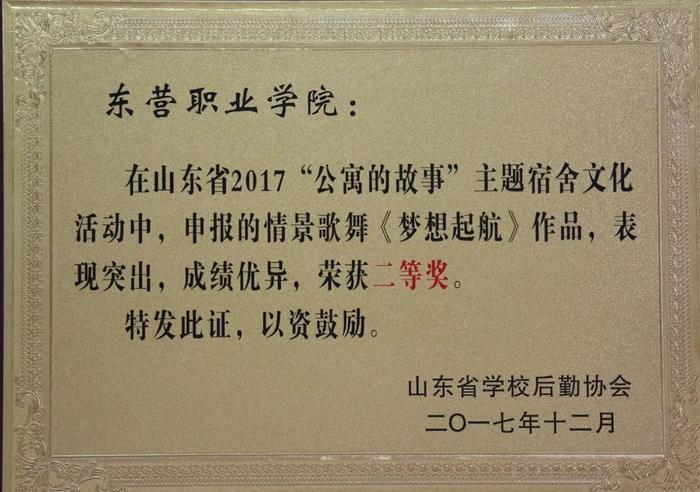 东营职业学院在全省“公寓的故事”系列教育活动中荣获佳绩