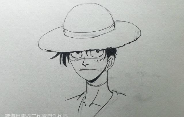 漫画迷们!海贼王路飞的素描步骤图来了