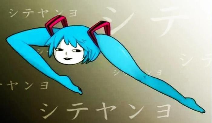 初音未来正版vs山寨，杂音未来够诡异了，没想到腿音未来更绝