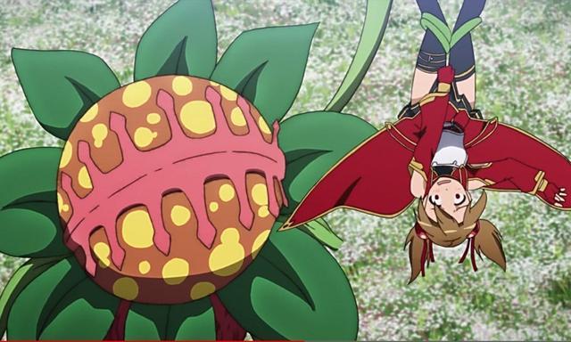 刀剑神域中的经典“捆绑”剧情，亚丝娜你真的不是来秀身材的么？