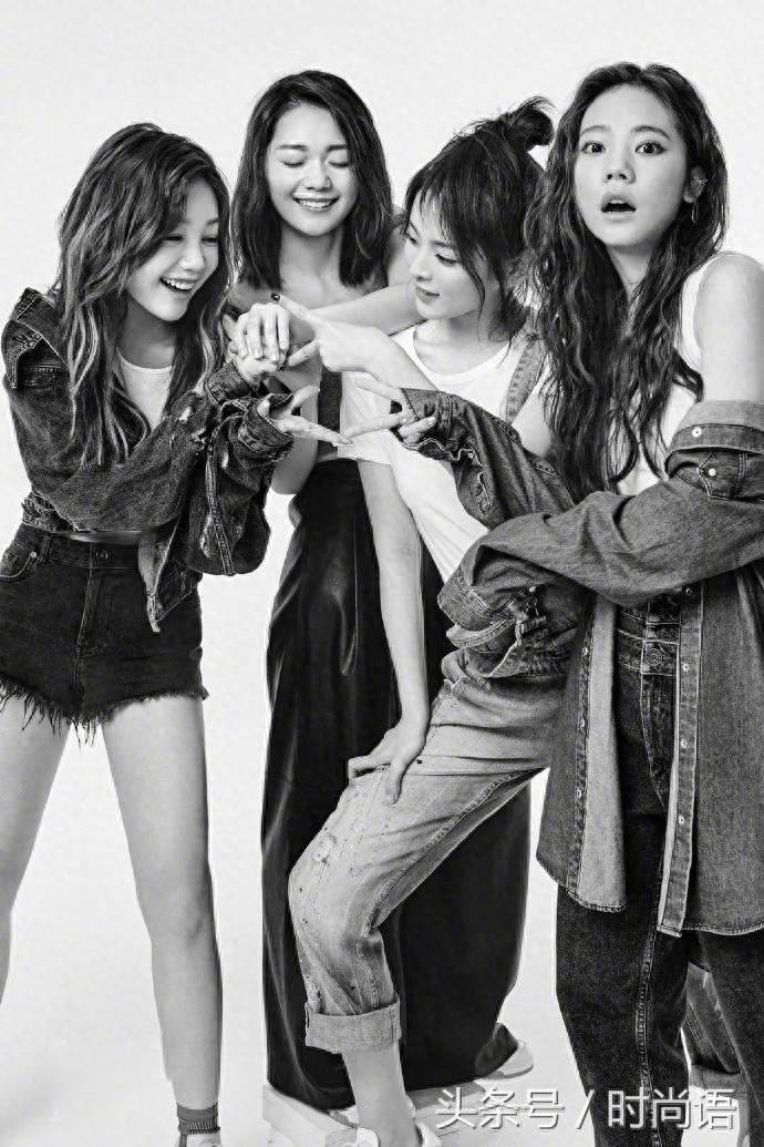 火箭少女101黑白时尚大片写真图片