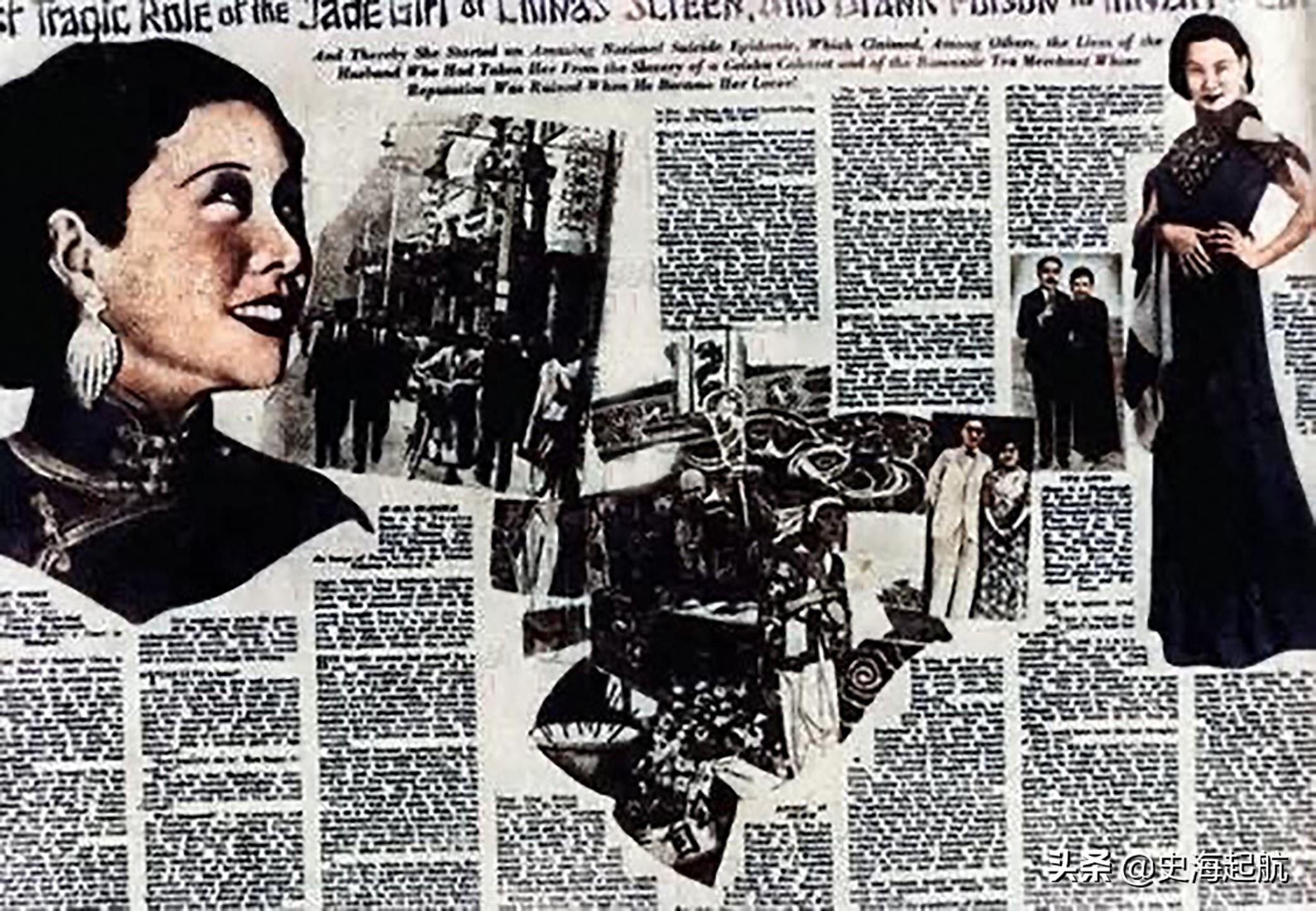 红颜薄命:民国美女阮玲玉照片,红遍上海滩,最终吃安眠药自杀