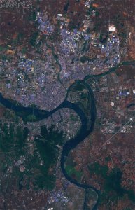 ​襄阳市最新卫星地图影像原创