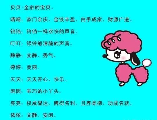 好听的宝宝小名乳名大全（新生儿乳名大全）(4)