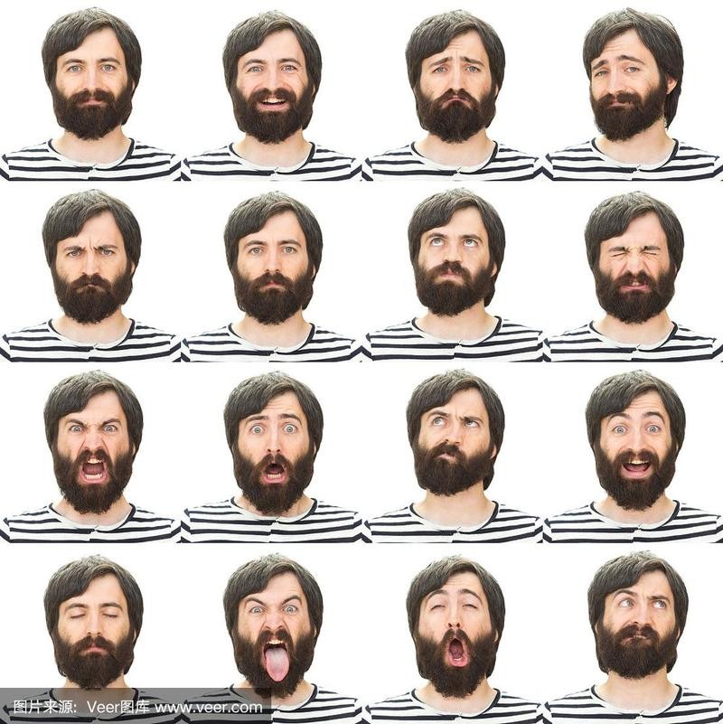 络腮胡子表情（一脸的络腮胡子）