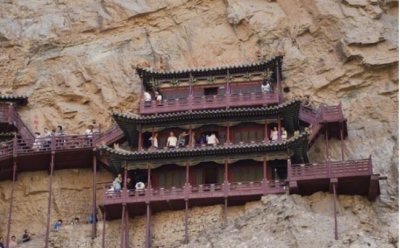 ​一座极具特色的寺庙建筑 山西的悬空寺(千年不倒)