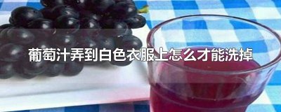 ​白衣服弄到葡萄汁 白色衣服上弄上葡萄汁怎么办小妙招视频