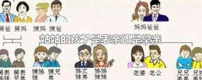 ​姑姑的孩子是表亲还是堂亲