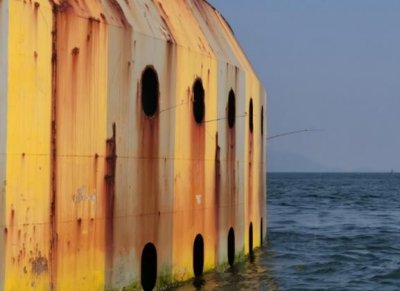 ​不日，港珠澳大桥上忽然伸出几十根鱼竿，截止镜头一转曝光惊人一幕，绘面