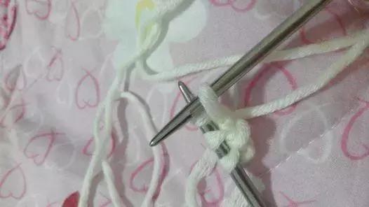 双元宝小围巾的编织（双元宝针编织围巾）(16)