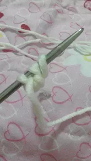 双元宝小围巾的编织（双元宝针编织围巾）(14)