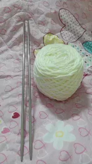 双元宝小围巾的编织（双元宝针编织围巾）(4)