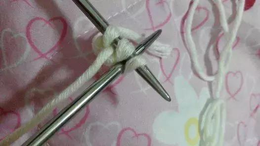 双元宝小围巾的编织（双元宝针编织围巾）(15)