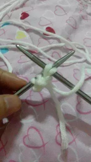 双元宝小围巾的编织（双元宝针编织围巾）(18)