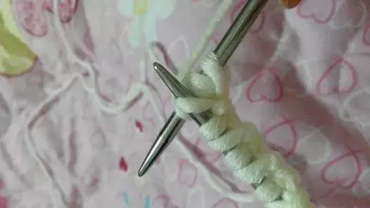 双元宝小围巾的编织（双元宝针编织围巾）(27)