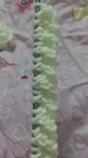 双元宝小围巾的编织（双元宝针编织围巾）(37)