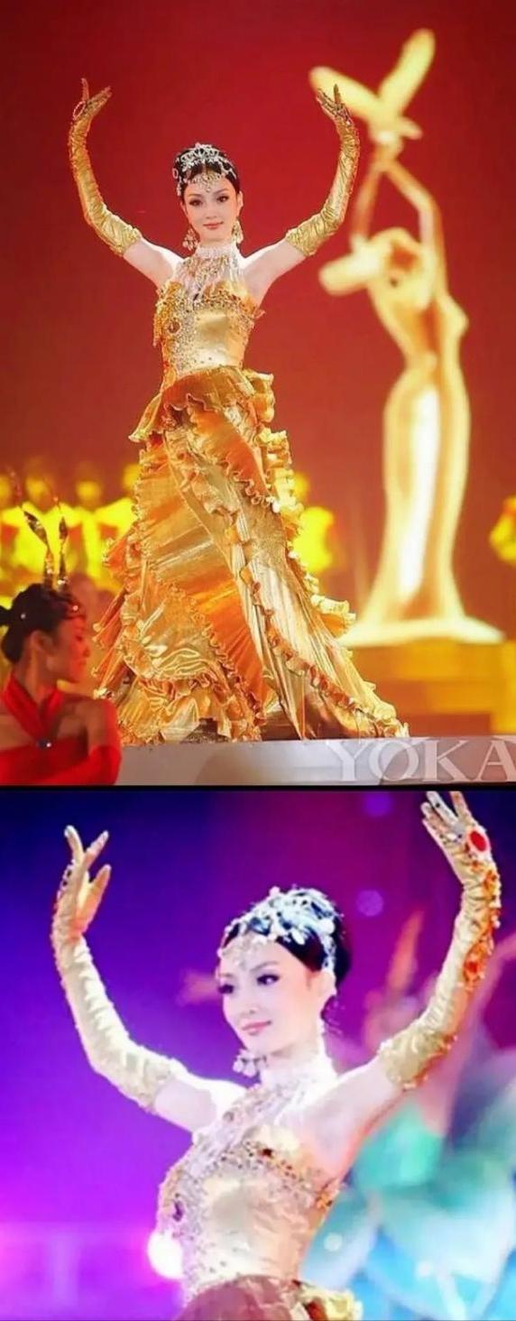 刘亦菲和赵丽颖的对比照（历届金鹰女神造型旧照）(4)