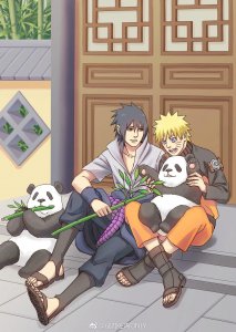 ​《火影忍者》佐助鸣人同人图，腐向