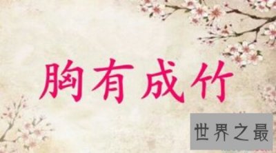 ​胸有成竹的主人公是谁 他很有才华啊