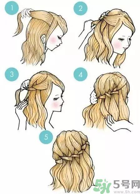 尴尬期刘海怎么编发?尴尬期刘海编法教学