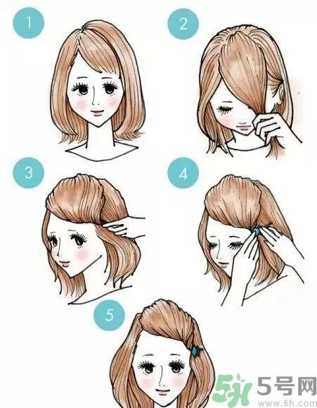 尴尬期刘海怎么编发?尴尬期刘海编法教学
